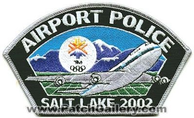 Salt Lake City Airport Police Department Salt Lake 2002 Olympics (Utah)
Thanks to Alans-Stuff.com for this scan.
Keywords: dept.