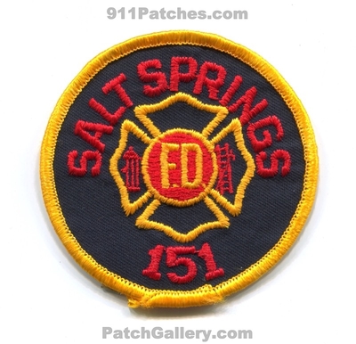 Salt Springs Fire Department 151 Patch (Virginia)
Scan By: PatchGallery.com
Keywords: dept.