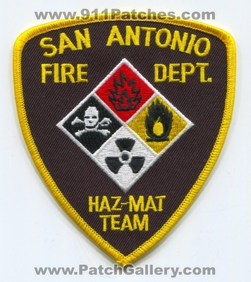 San Antonio Fire Department Haz-Mat Team Patch (Texas)
Scan By: PatchGallery.com
Keywords: dept. hazmat hazardous materials
