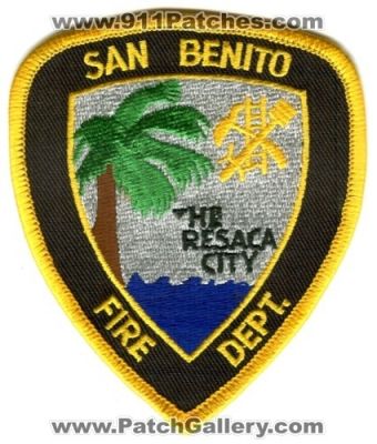 San Benito Fire Department Patch (Texas)
Scan By: PatchGallery.com
Keywords: dept. the resaca city