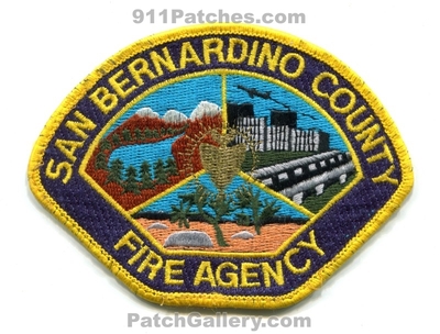 San Bernardino County Fire Agency Department Patch (California)
Scan By: PatchGallery.com
Keywords: co. dept.