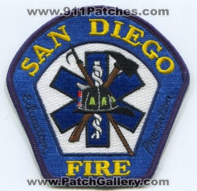 San Diego Fire Department Patch (California)
Scan By: PatchGallery.com
Keywords: dept. education prevention