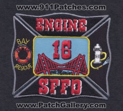 San Francisco Fire Department Engine 16 (California)
Thanks to Paul Howard for this scan.
Keywords: dept. sffd bay rescue