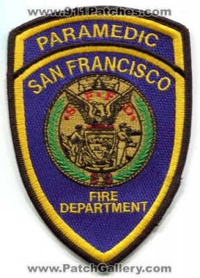 San Francisco Fire Department Paramedic (California)
Scan By: PatchGallery.com
Keywords: dept. sffd s.f.f.d.
