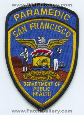 San Francisco Department of Public Health Paramedic EMS Patch (California)
Scan By: PatchGallery.com
Keywords: dept.