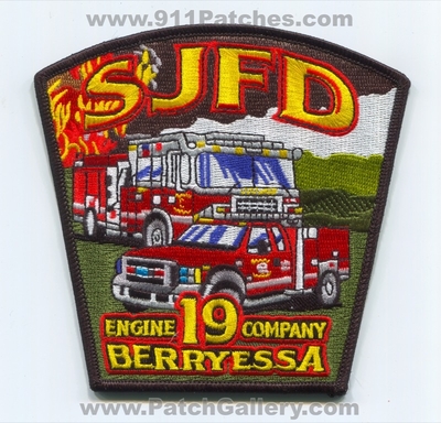 San Jose Fire Department Engine Company 19 Patch (California)
Scan By: PatchGallery.com
Keywords: Dept. SJFD S.J.F.D. Co. Station Berryessa