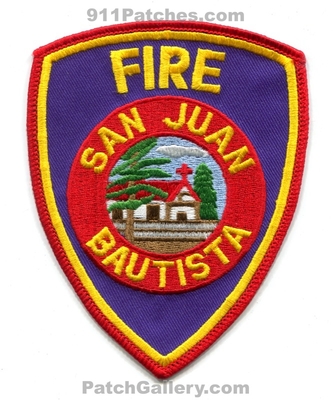San Juan Bautista Fire Department Patch (California)
Scan By: PatchGallery.com
Keywords: dept.