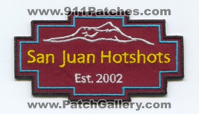 San Juan HotShots Patch (Colorado)
[b]Scan From: Our Collection[/b]
Keywords: hot shots forest fire wildfire wildland