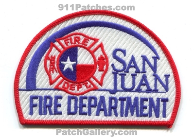 San Juan Fire Department Patch (Texas)
Scan By: PatchGallery.com
Keywords: dept.