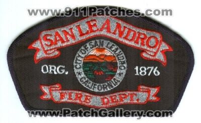 San Leandro Fire Department Patch (California)
Scan By: PatchGallery.com
Keywords: dept. city of
