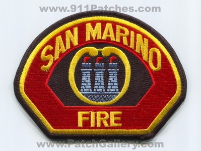 San Marino Fire Department Patch (California)
Scan By: PatchGallery.com
Keywords: dept.