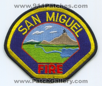 San Miguel Fire Department Patch (California)
Scan By: PatchGallery.com
Keywords: dept.