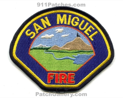 San Miguel Fire Department Patch (California)
Scan By: PatchGallery.com
Keywords: dept.