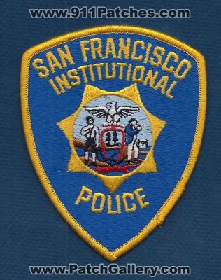 San Francisco Institutional Police Department (California)
Thanks to PaulsFirePatches.com for this scan. 
Keywords: dept.