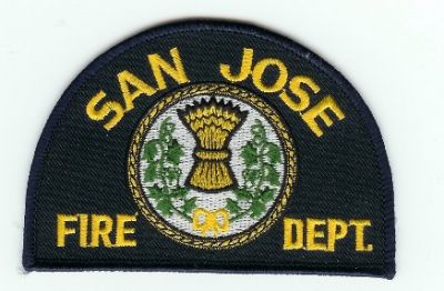 San Jose Fire Dept
Thanks to PaulsFirePatches.com for this scan.
Keywords: california department