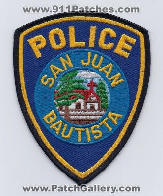 San Juan Bautista Police Department (California)
Thanks to PaulsFirePatches.com for this scan. 
Keywords: dept.