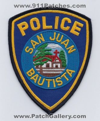 San Juan Bautista Police Department (California)
Thanks to PaulsFirePatches.com for this scan. 
Keywords: dept.