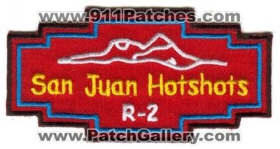 San Juan HotShots Wildland Fire Patch (Colorado)
[b]Scan From: Our Collection[/b]
Keywords: region 2 r-2