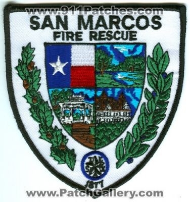 San Marcos Fire Rescue Department Patch (Texas)
Scan By: PatchGallery.com
Keywords: dept. to save lives and property