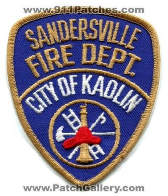 Sandersville Fire Department (Georgia)
Scan By: PatchGallery.com
Keywords: dept. city of kaolin