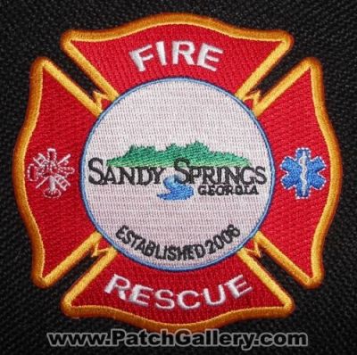Sandy Springs Fire Rescue Department (Gerogia)
Thanks to Matthew Marano for this picture.
Keywords: dept.