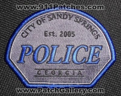 Sandy Springs Police Department (Georgia)
Thanks to Matthew Marano for this picture.
Keywords: dept. city of