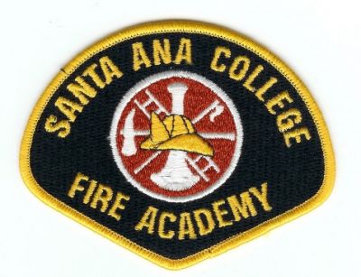 Santa Ana College Fire Academy
Thanks to PaulsFirePatches.com for this scan.
Keywords: california