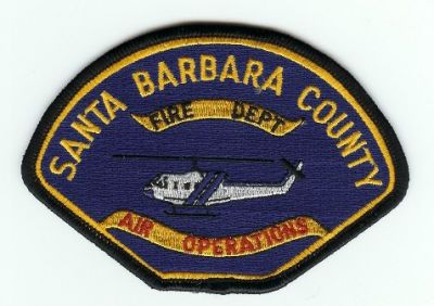 Santa Barbara County Fire Dept Air Operations
Thanks to PaulsFirePatches.com for this scan.
Keywords: california department helicopter
