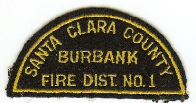 Santa Clara County Burbank Fire Dist No 1
Thanks to PaulsFirePatches.com for this scan.
Keywords: california district number