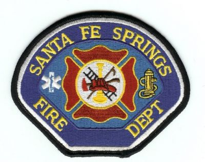 Santa Fe Springs Fire Dept
Thanks to PaulsFirePatches.com for this scan.
Keywords: california department