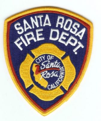 Santa Rosa Fire Dept
Thanks to PaulsFirePatches.com for this scan.
Keywords: california department city of
