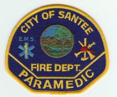 Santee Fire Dept Paramedic
Thanks to PaulsFirePatches.com for this scan.
Keywords: california department city of