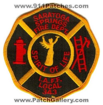 Saratoga Springs Fire Department IAFF Local 343 (New York)
Scan By: PatchGallery.com
Keywords: dept. i.a.f.f.