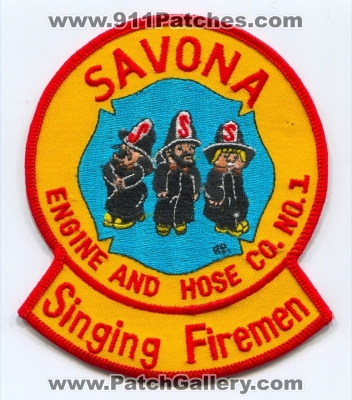 Savona Fire Department Engine and Hose Company Number 1 Patch (New York)
Scan By: PatchGallery.com
Keywords: dept. & co. no. #1 singing firemen