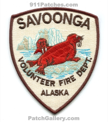 Savoonga Volunteer Fire Department Patch (Alaska)
Scan By: PatchGallery.com
Keywords: vol. dept.