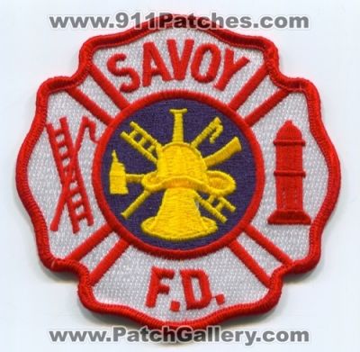 Savoy Fire Department (Illinois)
Scan By: PatchGallery.com
Keywords: dept. f.d. fd