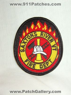 Saxtons River Fire Department (Vermont)
Thanks to Walts Patches for this picture.
Keywords: dept. vt
