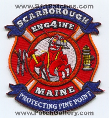 Scarborough Fire Department Engine 4 Patch (Maine)
Scan By: PatchGallery.com
Keywords: dept. company co. station eng4ine protecting pine point