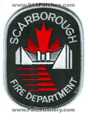 Scarborough Fire Department (Canada ON)
Scan By: PatchGallery.com
