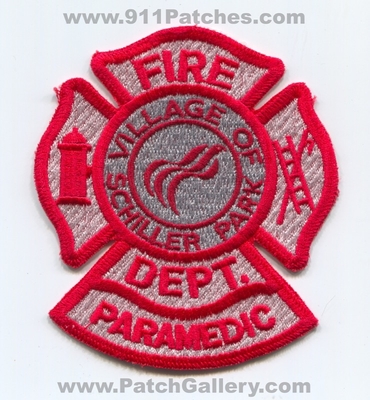 Schiller Park Fire Department Paramedic Patch (Illinois)
Scan By: PatchGallery.com
Keywords: village of dept.