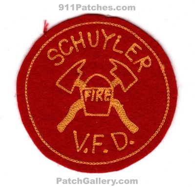 Schuyler Volunteer Fire Department Patch (UNKNOWN STATE)
Scan By: PatchGallery.com
Keywords: vol. dept. v.f.d. vfd