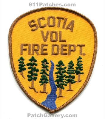 Scotia Volunteer Fire Department Patch (California)
Scan By: PatchGallery.com
Keywords: vol. dept.