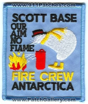 Scott Base Fire Department Fire Crew (Antarctica)
Scan By: PatchGallery.com
Keywords: dept. our aim no flame