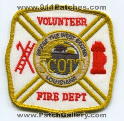 Scott Volunteer Fire Department (Louisiana)
Scan By: PatchGallery.com
Keywords: dept. where the west begins