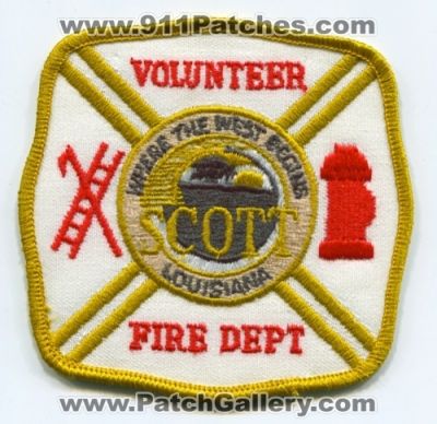Scott Volunteer Fire Department (Louisiana)
Scan By: PatchGallery.com
Keywords: dept. where the west begins