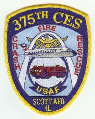 Scott AFB Crash Fire Rescue
Thanks to PaulsFirePatches.com for this scan.
Keywords: illinois usaf air force base cfr arff aircraft 375th ces