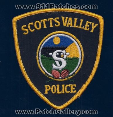Scotts Valley Police Department (California)
Thanks to PaulsFirePatches.com for this scan. 
Keywords: dept.