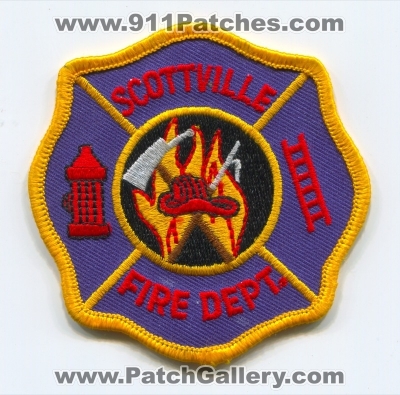 Scottville Fire Department Patch (Michigan)
Scan By: PatchGallery.com
Keywords: dept.
