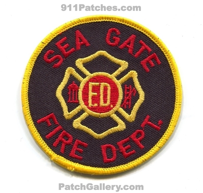 Sea Gate Fire Department Patch (North Carolina)
Scan By: PatchGallery.com
Keywords: dept. fd f.d.
