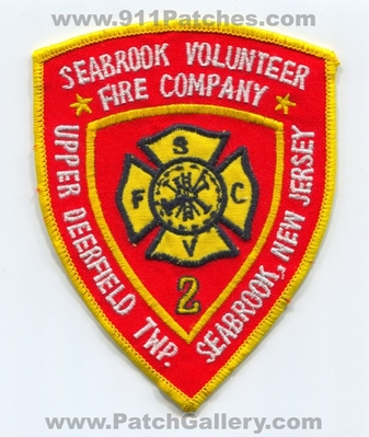 Seabrook Volunteer Fire Company 2 Upper Deerfield Township Patch (New Jersey)
Scan By: PatchGallery.com
Keywords: vol. co. number no. #2 svfc twp. department dept.